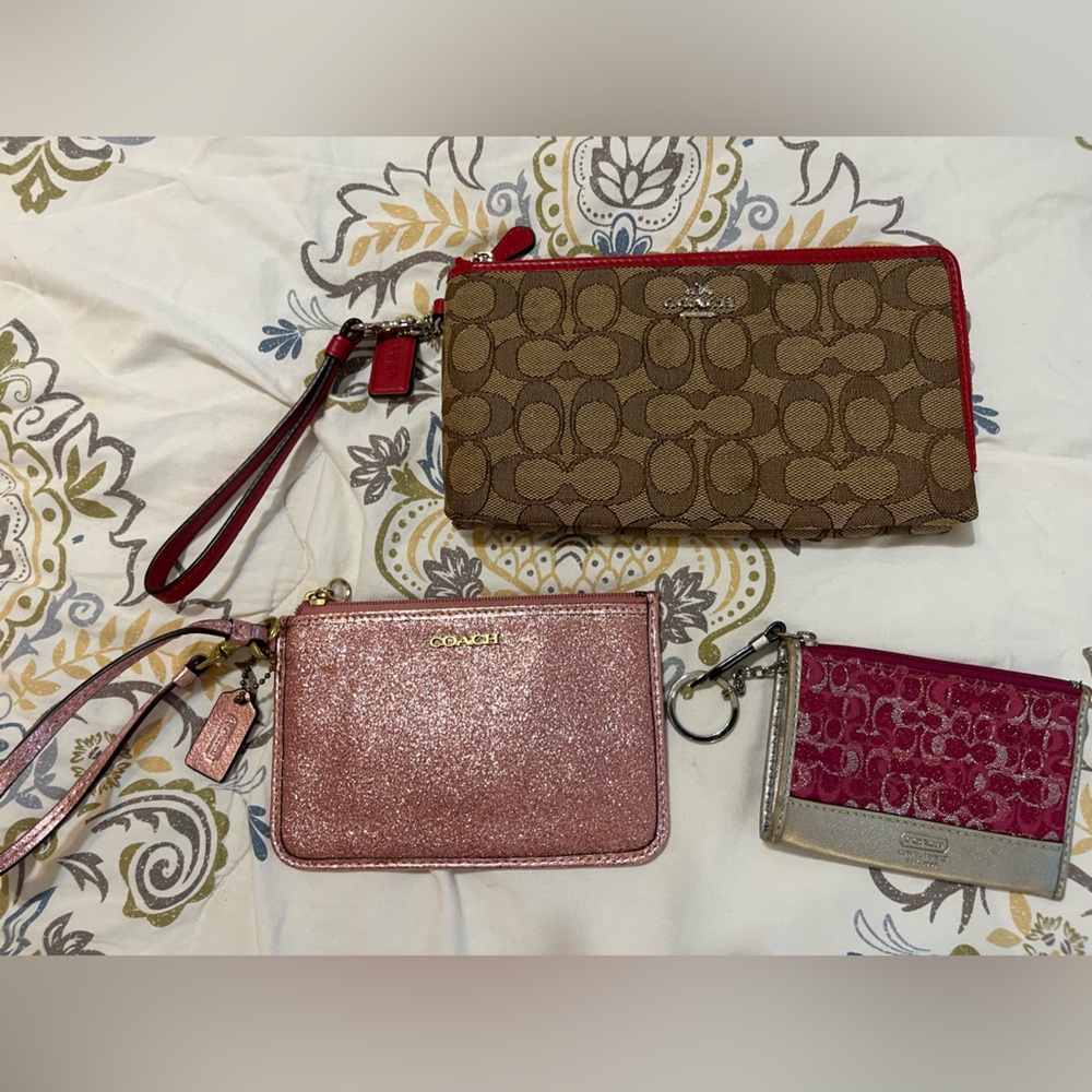 Coach Wristlet Trio